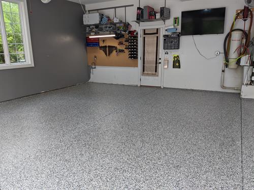 Garage floor coating