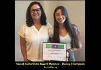 Soroptimist Honors Local Young Woman with the Violet Richardson Award