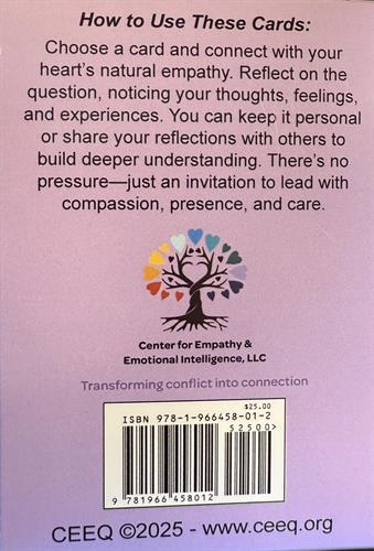 Description of Empathy ConnectionCatalyst™ Conversation Card Deck