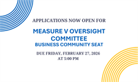 Concord Announces Recruitment for the Business Community Representative on the Measure V Oversight Committee