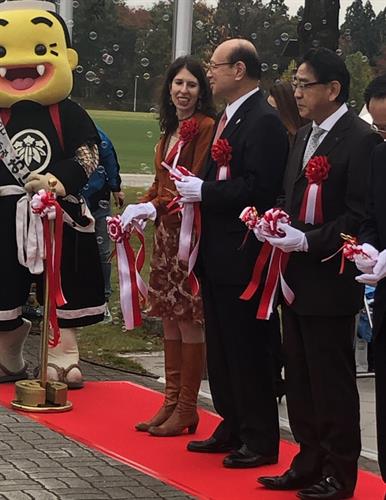 2019 Mayor Obringer in Kitakami with Mayor