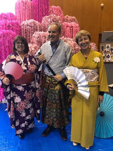 2019 Julie and Keith Germain with Ewa Sobilo in Kitakami Japan