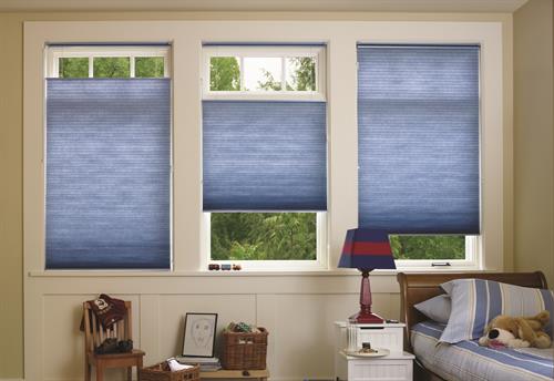 Honeycomb Cellular Shades with the Top-Down-Bottom-Up feature! Honeycomb Cellular Shades with the Top-Down-Bottom-Up feature!