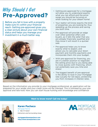 Why Should You Get Pre-Approved?