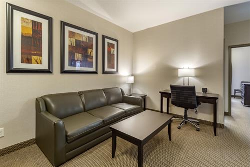 Enjoy our spacious guest room with a separate sitting area.