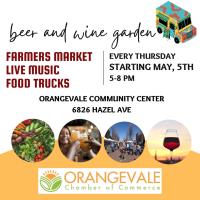 Beer & Wine Garden, Farmers Market, Live Music, Food Trucks