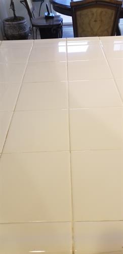 After counter and grout clean 