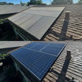 Before & After Solar Panel Cleaning 