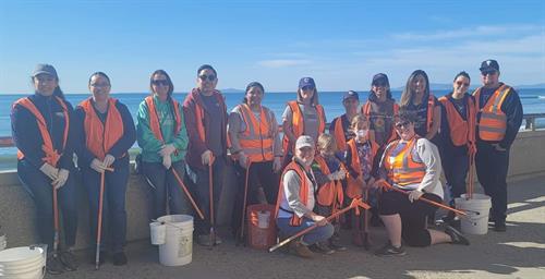 VCCU Give Back Team volunteering with Surfrider Foundation