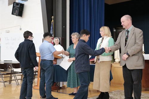 Students are recognized for their academic achievements! 