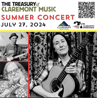 The Treasury of Claremont Music Concert | SATURDAY JULY 27 | 6-8:30 PM | GARNER HOUSE