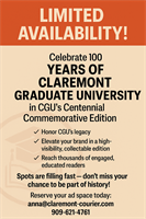 Claremont Courier and CGU Partner to Publish Centennial Keepsake Edition!