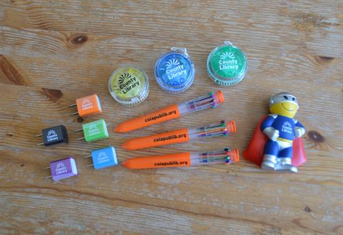 Promotional products for Los Angeles County Library