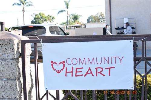 Community Heart Drive-Thru Distribution site.