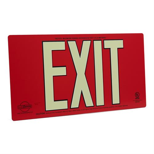 Photoluminescent Exit Signs - Zero Power Required