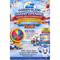 Ribbon Cutting Celebration at GARDEN ISLAND Laundromat & Tanning