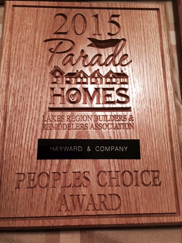 People's Choice Award 2015 Winner Hayward & Company