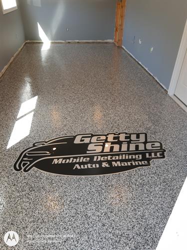 New office floor for John at Getty Shine's new Gilford location