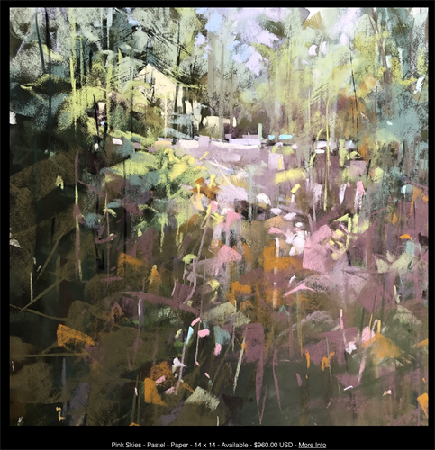 Laurinda O'Connor, "Pink Skies," Soft Pastel