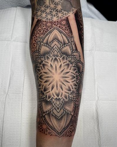 Robert Blackadar Sarced Geomatry tattoo