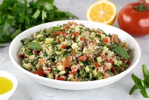 Mediterranean quinoa salad