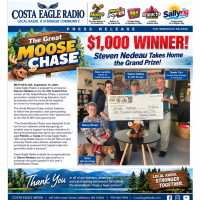 Costa Eagle Radio Awards $1,000 Grand Prize to Steven Nedeau