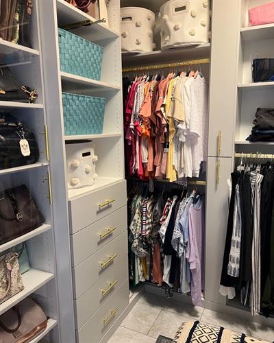 Folkstone Gray Closet w/ Vertical Jewelry Pull Out Storage