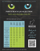 Paint it Black Gala and Auction for Beare Garden Animal Rescue: An Immersive Evening for a Worthy Cause