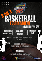 Hoops for Hope 3 x 3 Basketball Tournament & Family Fun Day
