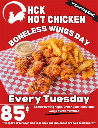 Boneless Wing Tuesday