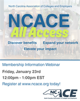 NCACE (NC Association of Colleges & Employers) All-Access Event