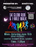 News Release: 5/1/2024 Glow Run benefiting Riley's Army
