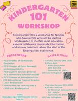 Kindergarten 101 Workshop