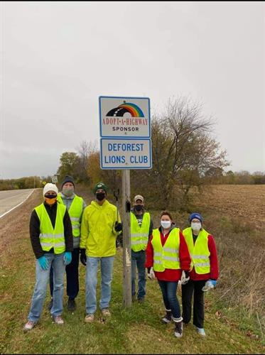 Adopt-a-highway cleanup