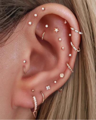 We offer ear and nostril piercing 