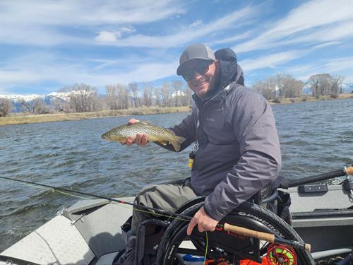 Injured Marine in the Spoken Outdoors wheel chair accessible drift boat