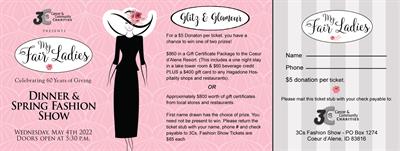 Cancer & Community Charities ("3Cs") Annual Spring Dinner and Fashion Show Fundraiser - This year "My Fair Ladies - Celebrating 60 Years of Giving"