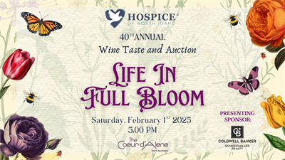 Hospice of North Idaho's 40th Annual Wine Taste and Auction Fundraiser