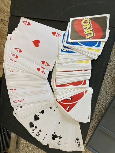 Giant UNO & giant deck of cards 