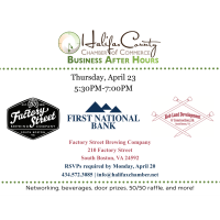 April Business After Hours - Factory Street, Rob Land Construction & Development, and First National Bank