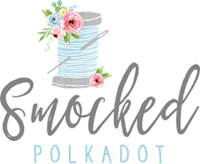 smocked polka dot