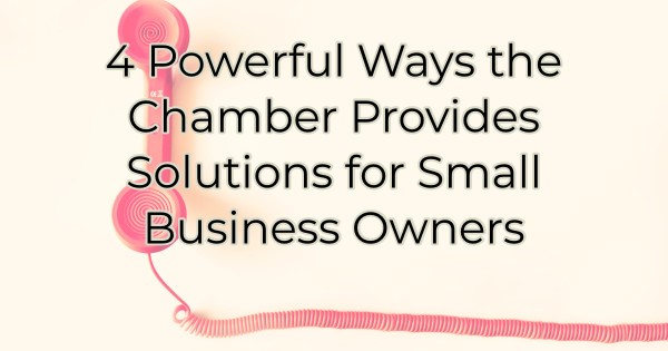 Image for ​4 Powerful Ways the Chamber Provides Solutions for Small Business Owners