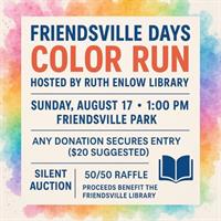 Friendsville Days Color Run hosted by Ruth Enlow Library