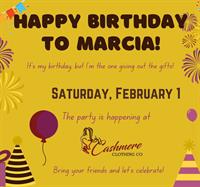 Happy Birthday to Marcia Party!