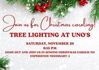 Christmas Caroling at UNO's with Crossroads Church