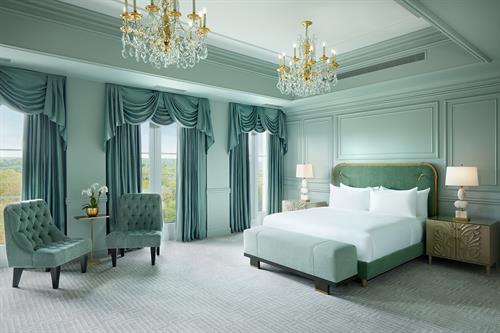 Luxury guest room in The Chateau