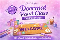 Cosmic Studios Fundraiser Doormat Paint Class