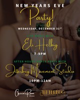 Celebrate New Year's Eve at The Green Room Lounge - Live Music with Eli Helbig and an After Hours Dance Party with Kendall Ludwig from Jitterbug Movement Studio