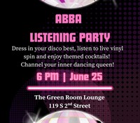 ABBA Listening Party with Flipside Sounds at The Green Room