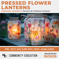 Pressed Flower Lantern Workshop